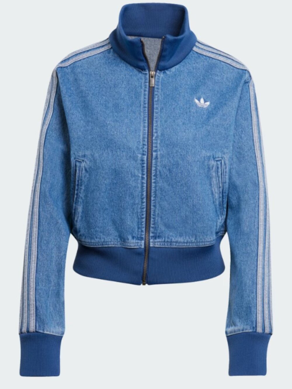 Women's • Originals - Adicolor Denim Track Top Sz M Indigo Denim